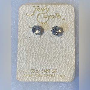 Jody Coyote Cubic Zirconia Stud Earrings